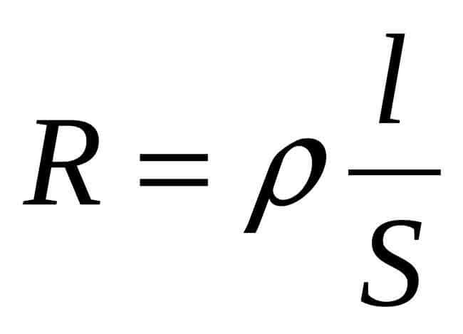 рассчет электрического сопротивления, електричний опір