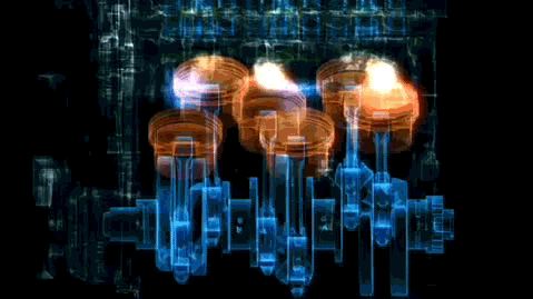 Рабочий цикл 4-х тактного двигателя