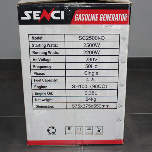 генератор Senci SC2500i-O упаковка