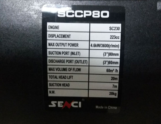 характеристики Senci SCCP80