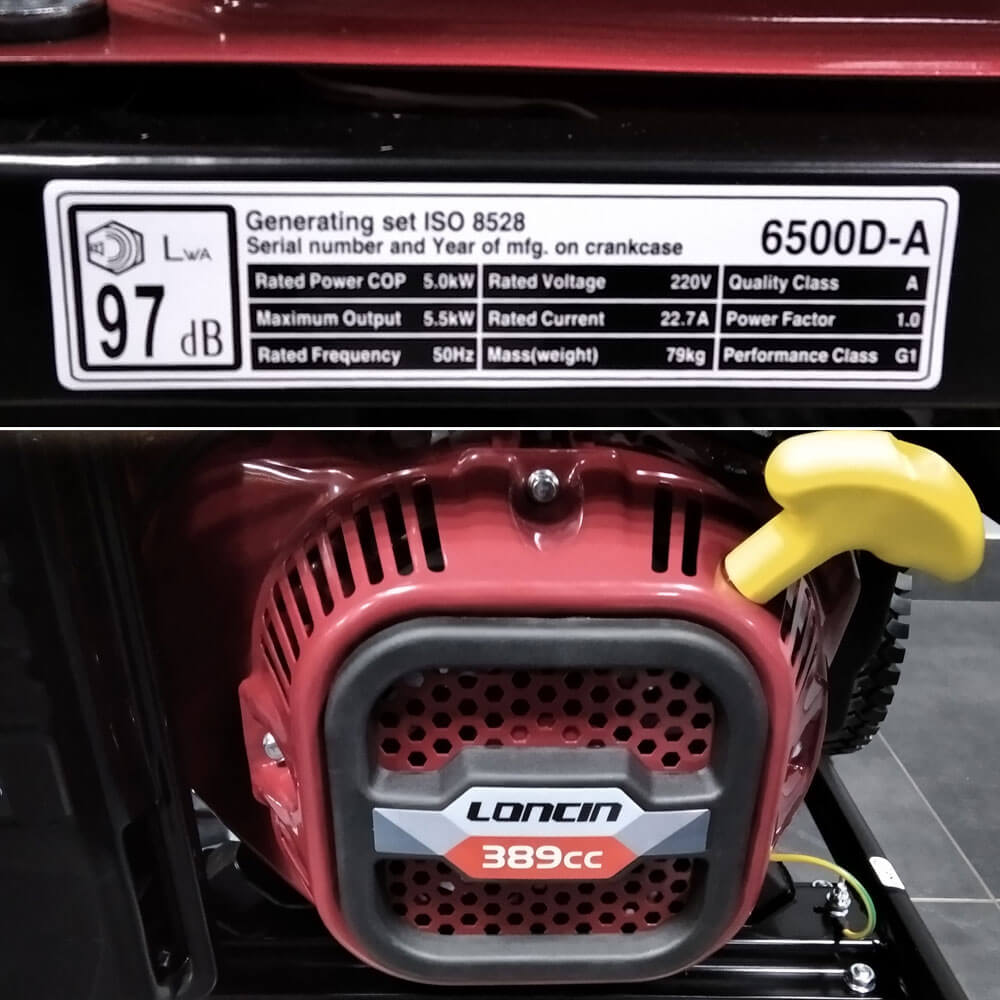 основні характеристики LC6500 loncin