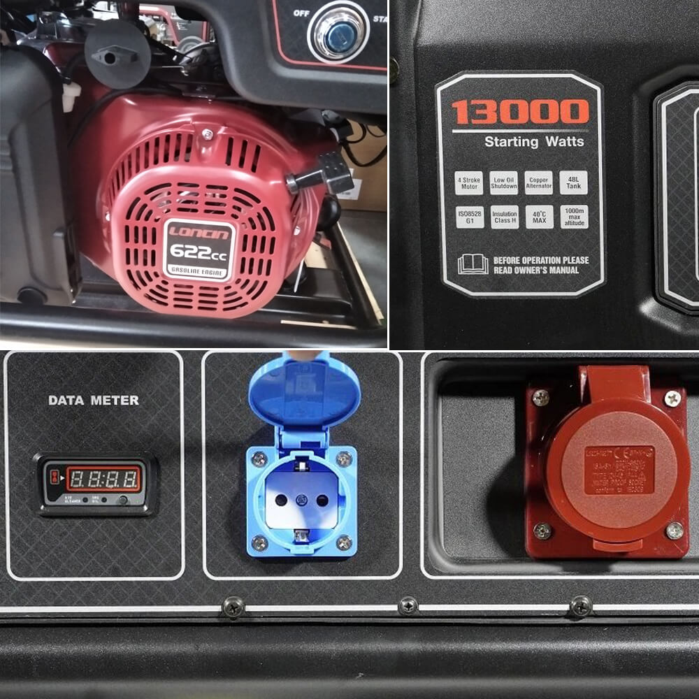 Генератор Loncin LC13000S панель, двигун