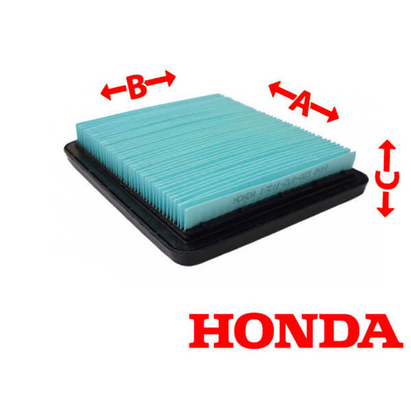 Фильтр воздушный Honda 17211-ZL8-023 размеры
