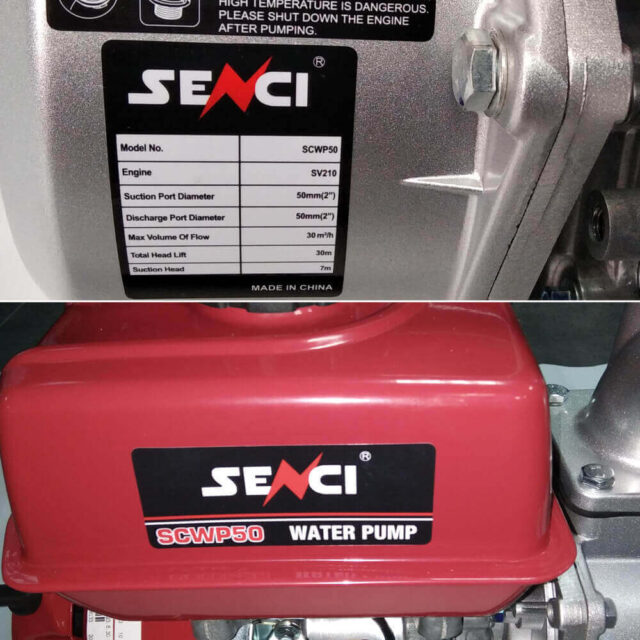 характеристики мотопомпа Senci SCWP50