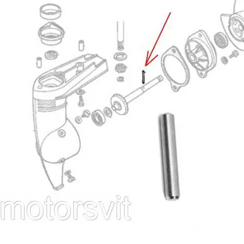 деталировка шпонка гребного винта Honda 58131-ZV0-000
