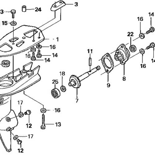 Сальники, Шплінти, Шпонки, Наконечники, Шайби для човнових моторів