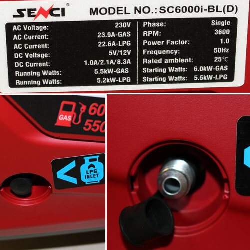 технічні характеристики Senci SC6000i-BL(D)